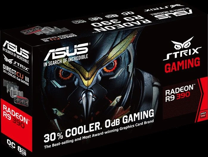 ASUS Strix Radeon R9 390, STRIX-R9390-DC3OC-8GD5-GAMING, 8GB GDDR5, DVI, HDMI, 3x DP