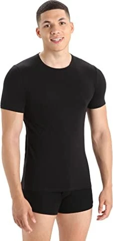 Icebreaker Anatomica Crewe Funktionsshirt kurzarm schwarz (Herren)