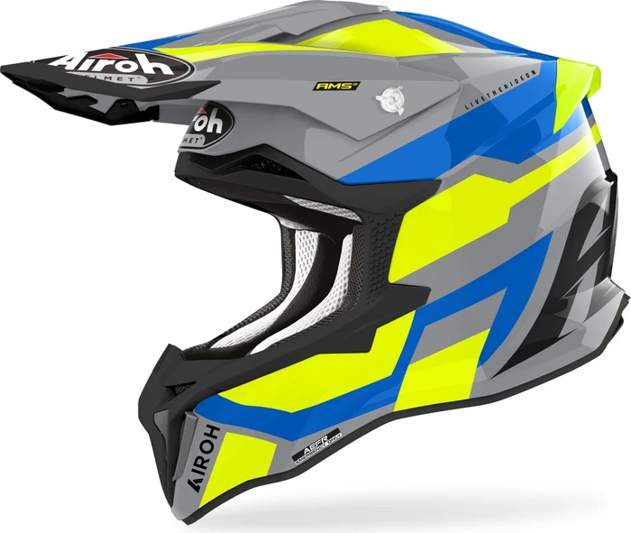 Airoh Strycker Glam grau/blau/gelb