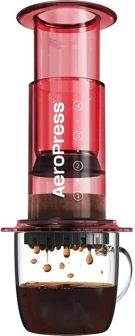 Aeropress AeroPress Clear Kaffeepresse rot