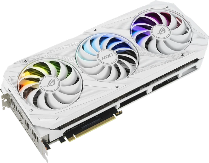 ASUS ROG Strix GeForce RTX 3070 V2 White (LHR), ROG-STRIX-RTX3070-8G-WHITE-V2, 8GB GDDR6, 2x HDMI, 3x DP