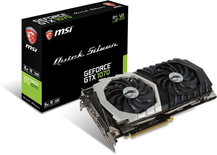 MSI GeForce GTX 1070 Quick Silver 8G, 8GB GDDR5, DVI, HDMI, 3x DP