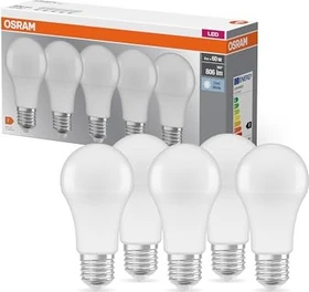 Osram Ledvance LED Base Classic A 60 8W/840 E27 Frosted, 5 Stück