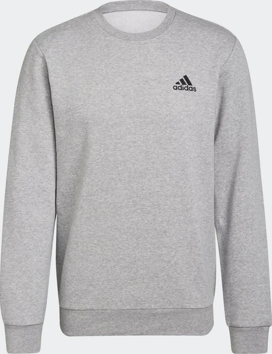 adidas Essentials Fleece Sweatshirt medium grey heather/black (Herren)