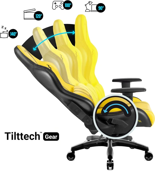 Diablo Chairs X-One 2.0 Normal Gamingstuhl, Electric Yellow, gelb/schwarz