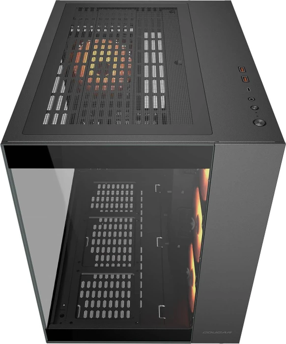 Cougar FV150 RGB, schwarz, Glasfenster