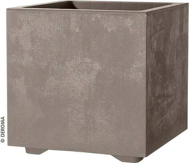 Deroma Millennium R Cube Blumentopf 49x49cm Sandstone
