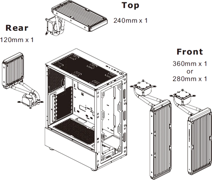 Thermaltake S200 TG, schwarz, Glasfenster