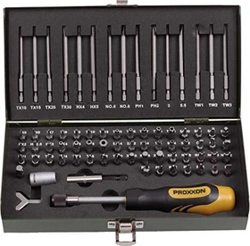 Proxxon Bitset inkl. Werkzeugbox, 75-tlg.