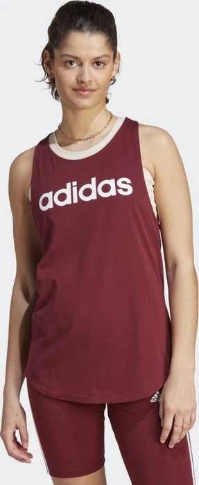 adidas Loungewear Essentials Loose Logo Funktionsshirt ärmellos shadow red/white (Damen)