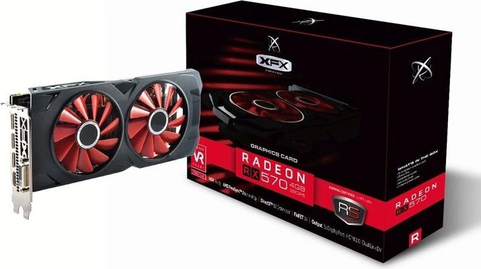 XFX Radeon RX 570 RS Black Edition, 4GB GDDR5, DVI, HDMI, 3x DP