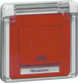 Peha Herzalarmtaster, rot/weiß