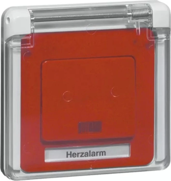 Peha Herzalarmtaster, rot/weiß