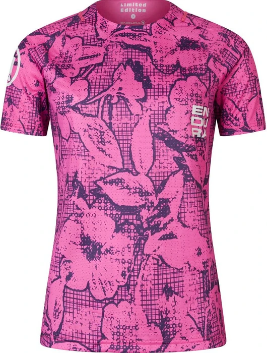 Endura Grid Floral LTD Trikot kurzarm pink pop (Damen)