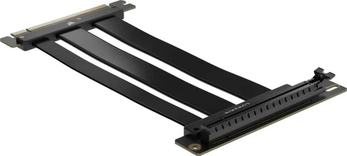 Corsair Premium Riser-Kabel, gewinkelt, PCIe 5.0, 175mm, schwarz