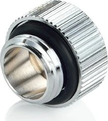 Bitspower Touchaqua Verlängerung G1/4" auf G1/4", Glorious Silver, 2er-Pack