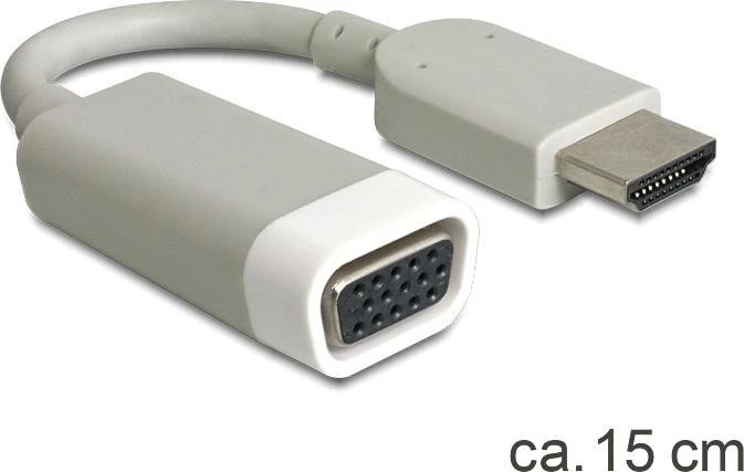 DeLOCK HDMI [Stecker] auf VGA [Buchse] Adapterkabel