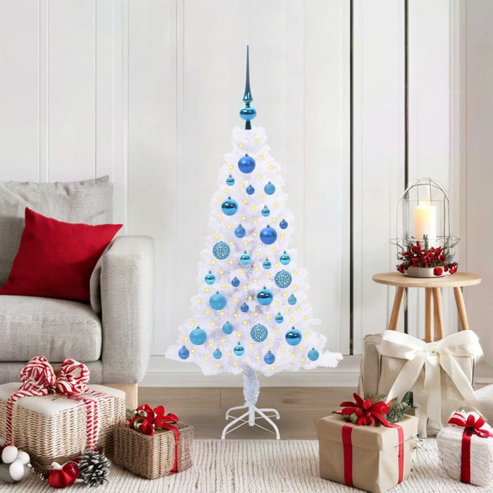 vidaXL Künstlicher Weihnachtsbaum, 120cm, inkl. LED-Beleuchtung (3426646)