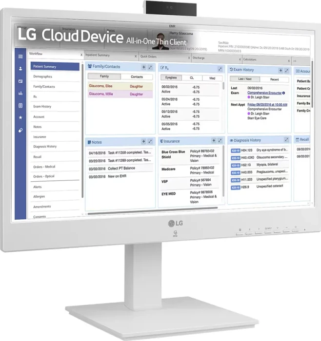 LG 24CR671N-2P All-in-One Thin Client Healthcare, Pentium Silver N6005, 8GB RAM, 256GB SSD