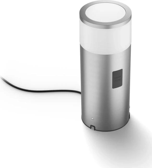 Philips Hue White and Color Ambiance Calla Outdoor Sockelleuchte silber