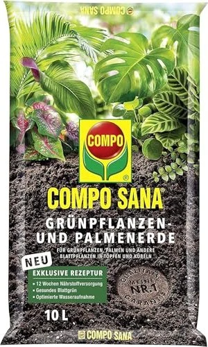 Compo Sana Grünpflanzen- und Palmenerde, 10l