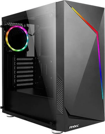Antec NX300, schwarz, Glasfenster