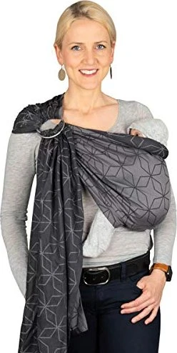Hoppediz Ring-Sling Malmö Babytragetuch stone, 200cm