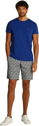 Tommy Hilfiger Roundneck Slim Fit T-Shirt kurzarm wedge blue (Herren)