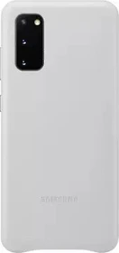 Samsung Leather Cover für Galaxy S20 light gray