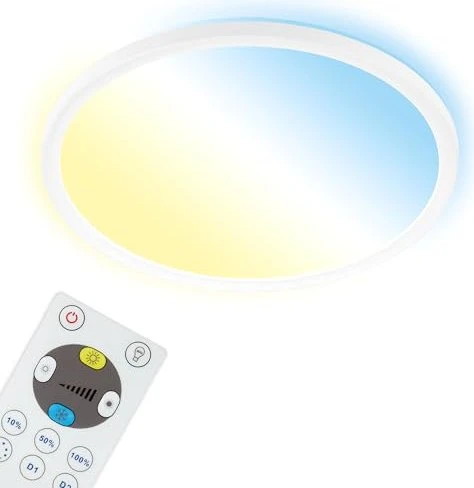 Briloner Slim LED Deckenleuchte 18W 29.3cm weiß