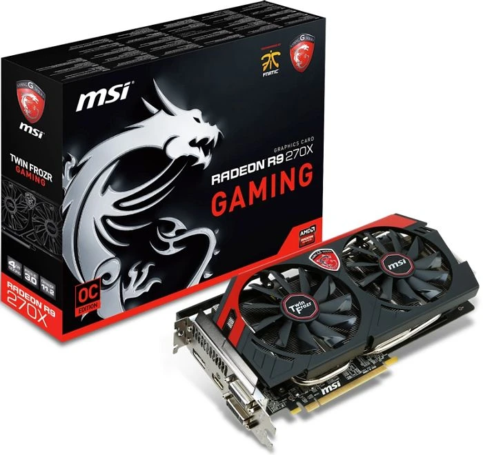 MSI Radeon R9 270X, R9 270X Gaming 4G, 4GB GDDR5, 2x DVI, HDMI, DP