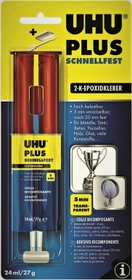 UHU Plus Schnellfest 2-Komponenten Epoxidharzkleber, 27g