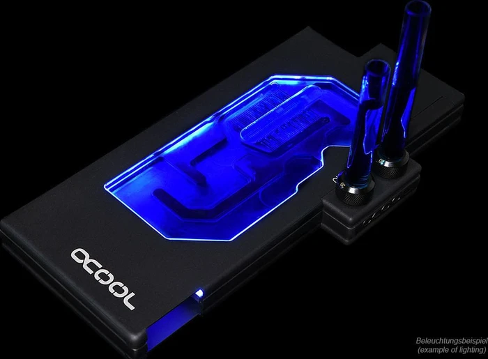 Alphacool Eisblock GPX-A Acryl AMD RX Vega M01 mit Backplate, schwarz
