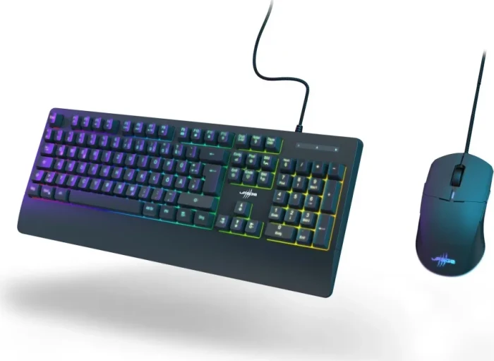 Hama uRage Koop 320 2in1 RGB Gaming Maus und Tastatur, schwarz, USB, DE