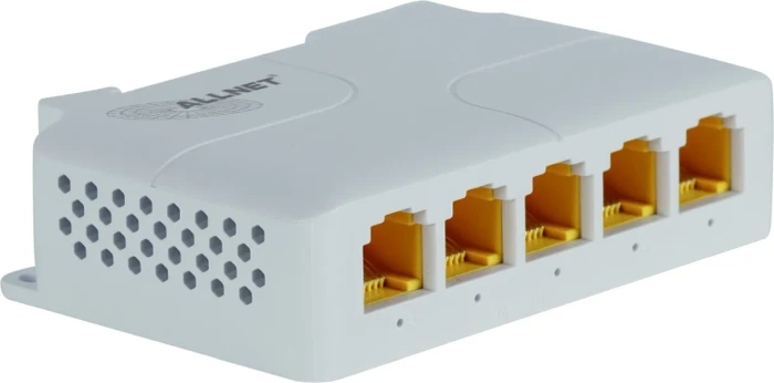 Allnet SGI Railmount Gigabit Switch, 5x RJ-45, 90W PoE++ PD