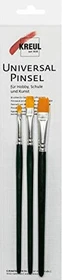 Kreul Basic Synthetics Universalpinsel flach Pinselset, 3-tlg.
