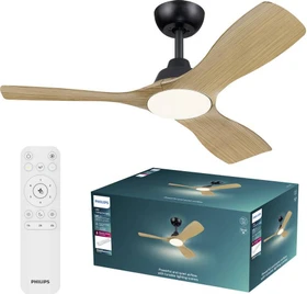 Philips Olas 106cm Deckenventilator schwarz/braun