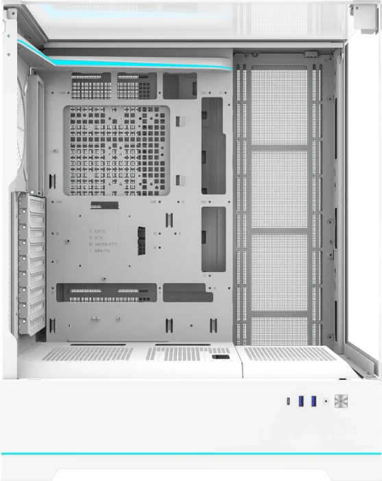 DarkFlash DY450L Pro White, Glasfenster