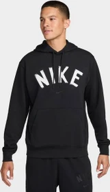 Nike Swoosh Dri-FIT French Terry-Fitness Hoodie schwarz/weiß (Herren)