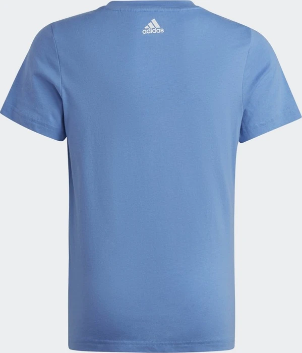 adidas Essentials Linear Logo Cotton Slim Fit T-Shirt kurzarm blue fusion/white (Junior)