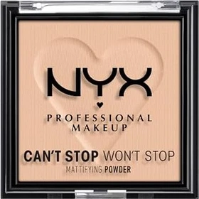 NYX Can't Stop Won't Stop Mattifying Powder Light Medium 03, 6g
