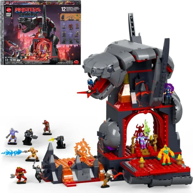 Mattel Brick Shop Masters Of The Universe Clash At Snake Mountain