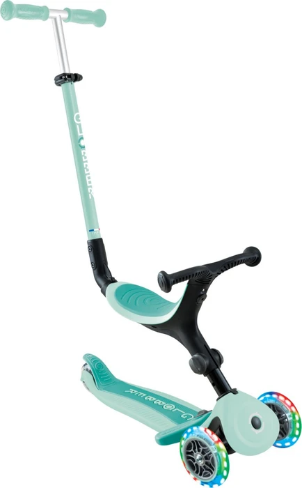 Globber Go Up Active Lights Kickboard dark mint/black