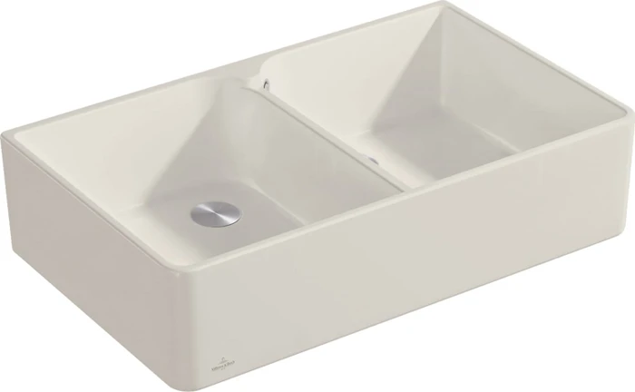 Villeroy & Boch Spülstein Doppelspüle crema