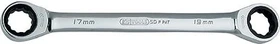 KS Tools GEARplus Doppelringratschenschlüssel, 8/10x128mm