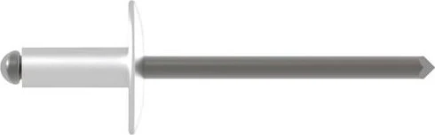 Gesipa A4 Edelstahl Großkopf Blindniete 4.8x25mm, 200 Stück