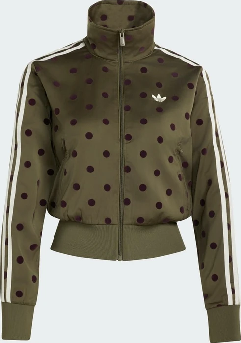 adidas Satin Polka Dots TT Track Top Trainingsjacke olive strata (Damen)
