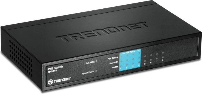 TRENDnet TPE-S Desktop Switch, 8x RJ-45, 30W PoE