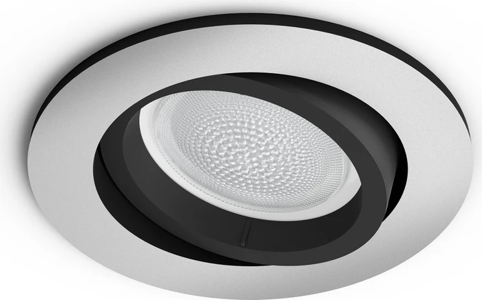 Philips Hue White and Color Ambiance Centura Einbauleuchte rund silber