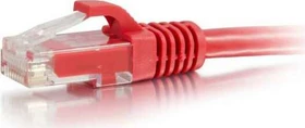 C2G Patchkabel, Cat6, U/UTP, RJ-45/RJ-45, 5m, rot